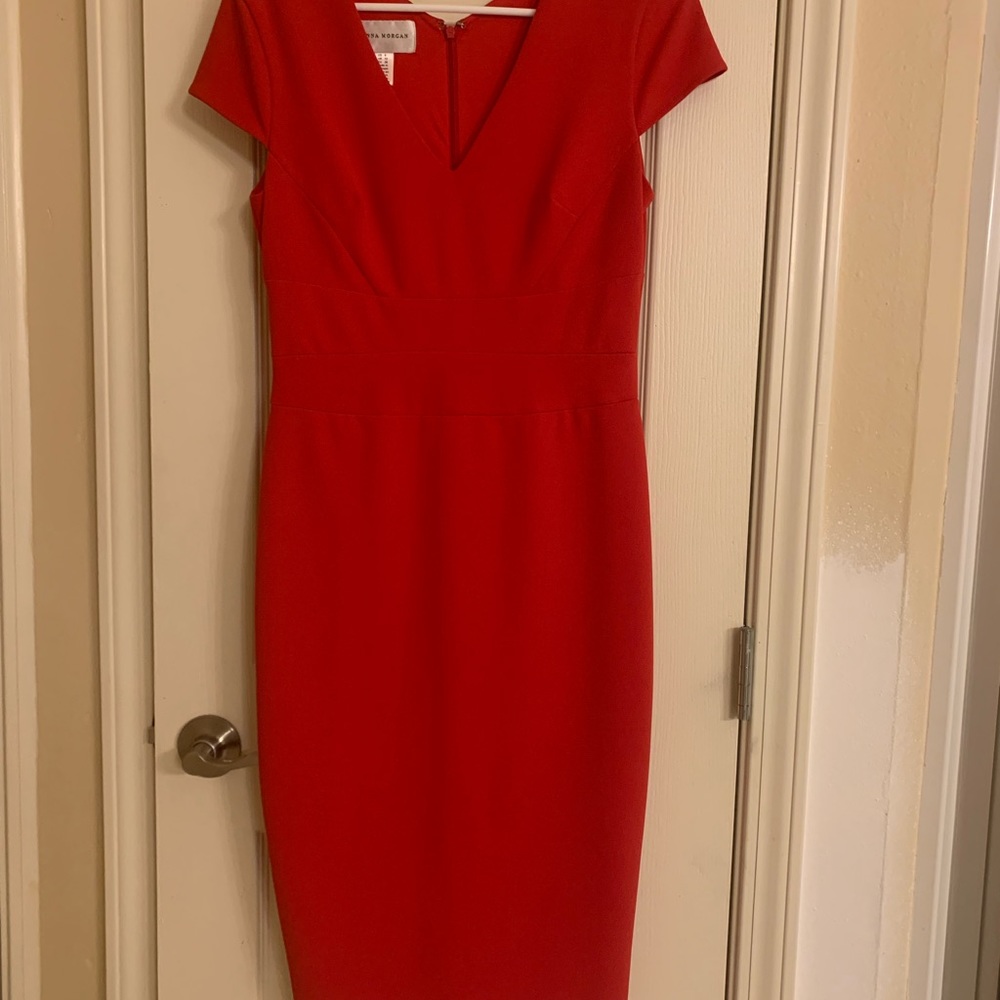 Donna Morgan Red Dress Size 6